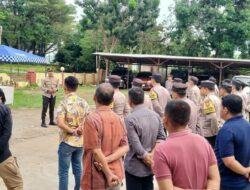 Kapolsek Bontonompo bersama Personelnya Ikuti Apel Pagi Lewat Zoom Meeting