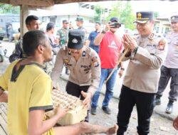 Ada Apa Pria Ini Ditemui Kapolres Gowa Saat Kunjungan Kerja di Polsek Biringbulu