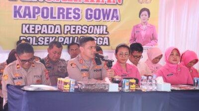Kunjungan Kerja Ke Tiga Polsek Jajaran, Ini Harapan Kapolres Gowa
