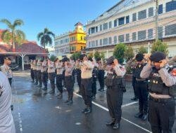 Polres Gowa Gelar Pemeriksaan Sikap Tampang dan Kelengkapan Personil