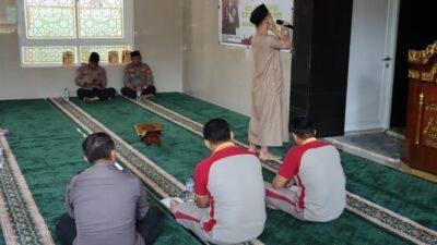 Sambut HUT Bhayangkara Ke 77, Tahanan Polres Gowa Ikuti Lomba Adzan dan Baca Al-qur’an