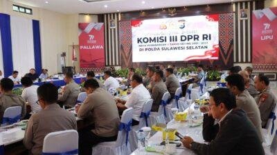 Kapolres Gowa Hadiri Kunjungan Kerja Spesifik Komisi III DPRI RI di Polda Sulsel