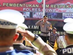 Kapolres Gowa Pimipin Upacara Gelar Pasukan Operasi Patuh Pallawa Tahun 2023