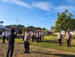 Kapolres Gowa Pimpin Apel Pagi Melalui Zoom Meeting di Polsek Biringbulu