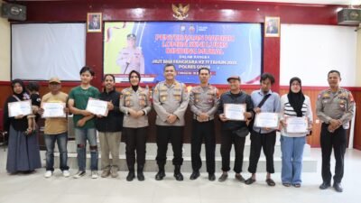 Lomba Mural Polres Gowa, Pemenang Diumumkan Langsung Oleh Kapolres