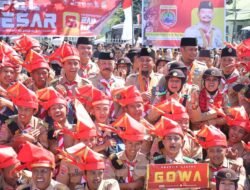 Kapolres Gowa Hadiri Apel Besar Hari Pramuka ke-62
