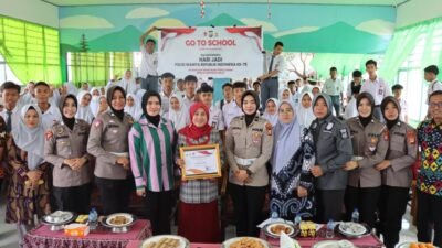 Sambut HUT Polwan Ke-75, Polwan Polres Gowa Gelar Goes to School