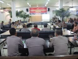Wakapolres Gowa Pimpin Gelar Operasional dan Anev Kinerja Bulanan Serta Kesiapan Menjelang Pengamanan Pemilukada 2024