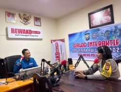 OPS Zebra Pallawa 2023, Kasatlantas Polres Gowa Berikan Himbauan Lewat Radio