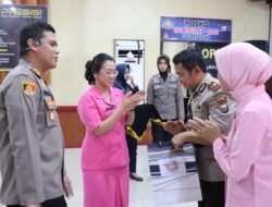 Polres Gowa Gelar Acara Kenal Pamit Kasat Intelkam dan Kapolsek Tombolopao Serta Penyerahan Jabatan Kasikum
