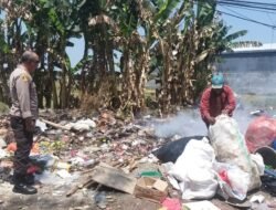 Hindari Membakar Sampah Secara Sembarangan Untuk Mencegah Kebakaran, ini Pesan Kapolsek Somba Opu.