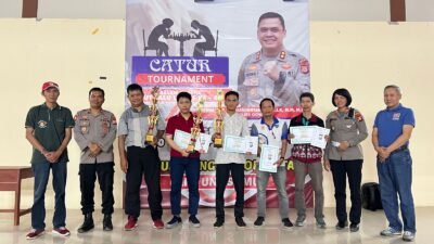 Tutup Lomba Catur di HUT Lalu Lintas, Wakapolres Gowa Sampaikan Ini kepada Peserta dan Pemenang