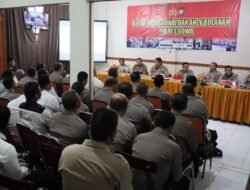 Kapolres Gowa Pimpin Gelar Operasional dan Anev Bulanan Kinerja Seluruh Jajarannya