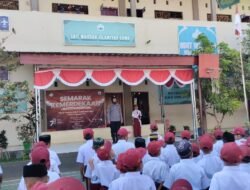 Jadi Pembina Upacara, Anggota Polsek Somba Opu Sosialisasikan Stop Bullying