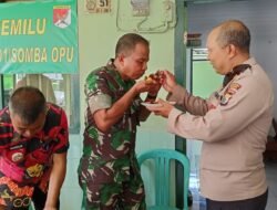 Personil Polsek Somba Opu Datangi Koramil, Ada Apa?