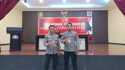 2 Personil Humas Polres Gowa Ikuti Pelatihan Fotografer Di SPN Batua Makassar
