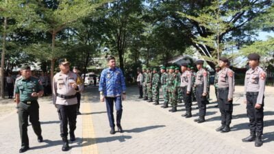 Kapolres Gowa Pimpin Apel Gelar Pasukan Operasi Mantap Brata 2023 – 2024