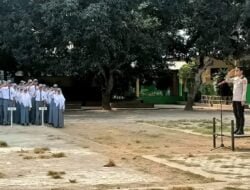 Kapolsek Bontonompo Polres Gowa Jadi Inspektur Upacara Di SMA 3 Gowa