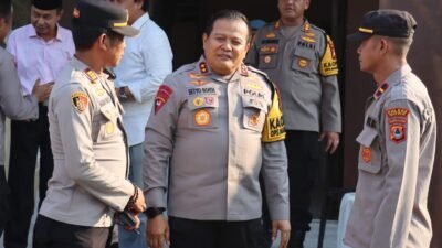 Kapolsek Bontonompo Polres Gowa Terima Kunjungan Kapolda Sulsel di Polsubsektor Bonsel Dalam Rangka Peninjauan Sarana Dan Prasana Polsubsektor