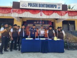 Polsek Bontonompo Polres Gowa Berhasil Mengamankan 11 Tsk Kasus Pencurian
