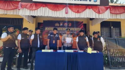 Polsek Bontonompo Polres Gowa Berhasil Mengamankan 11 Tsk Kasus Pencurian