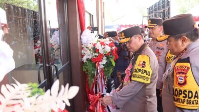 Kabaharkam Polri Resmikan Gedung Baru Polsubsektor Bontonompo Selatan Polres Gowa