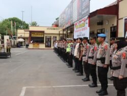 Polres Gowa Gelar Apel Satuan Tugas Operasi Mantap Brata Dalam Rangka Pengamanan Tahap Kedua Pencalonan Presiden/Wapres