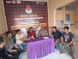 Wujudkan pemilu 2024 yang berkualitas, Polsek Somba Opu lakukan koordinasi dengan PPK Kec. Somba Opu.