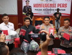 Polda Sulsel Gelar Konferensi Pers Penangkapan Pembobol ATM Lintas Provinsi, Modus Call Center Palsu