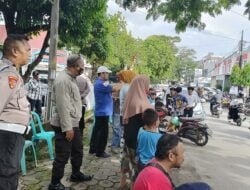 Personel Polsek Somba Opu Pengamanan Kampanye