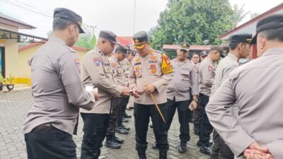 Cek Kesiapsiagaan Personel, Kapolres Gowa Sidak Ke Polsek Somba Opu