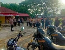 Kapolsek Bontonompo Polres Gowa Siagakan Personil Menyambut Malam Pergantian Tahun