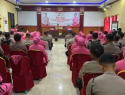 Kapolres Gowa Pimpin Kegiatan Tatap Muka Bersama Personel Dan Bhayangkari Satuan Samapta