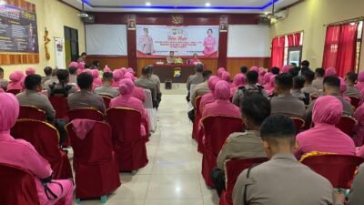 Kapolres Gowa Pimpin Kegiatan Tatap Muka Bersama Personel Dan Bhayangkari Satuan Samapta