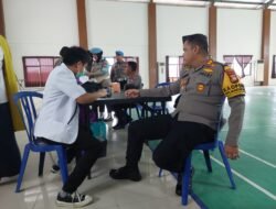 Bantu Ketersediaan Stok Darah, Polres Gowa dan PMI Gelar Bakti Kesehatan Donor Darah