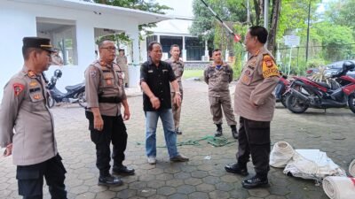 Pengecekan Kesiapan Pungut Suara Pemilu 2024 oleh Pamatwil Polda Sulsel di Wilayah Hukum Polres Gowa