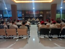 Kapolres Gowa, Pimpin Apel Pengecekan dan Pelepasan Tugas Personel BKO Polda Sulsel