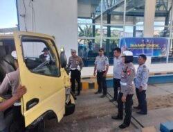 PASTIKAN LAYAK, SAT LANTAS POLRES GOWA GELAR RAMP CHECK KENDARAAN ANGKUTAN BARANG