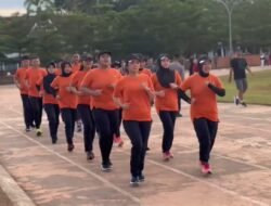 Personel Polres Gowa dan Bhayangkari Cabang Gowa Siap Ramaikan Kemala Run 2024