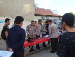 Wakapolres Gowa Periksa Senpi Anggota Secara Berkala