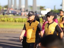 Meriahkan HUT Bhayangkara ke-78 Tahun 2024, Kapolres Gowa Hadiri Olahraga Bersama TNI-POLRI