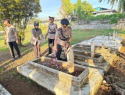 Polres Gowa Gelar Ziarah Rombongan Dalam Rangka Hari Bhayangkara ke-78 di TMP Romang Lompoa