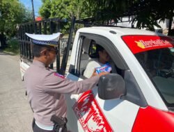 OPS PATUH PALLAWA 2024, SAT LANTAS POLRES GOWA SOSIALISASI LEWAT BROSUR