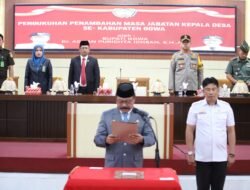 Kapolres Gowa Hadiri Pengukuhan Penambahan Masa Jabatan Kepala Desa