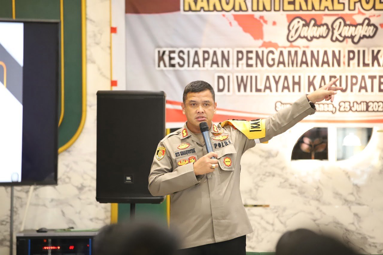 Kapolres Gowa Pimpin Gelar Operasional dan Anev Bulanan untuk Evaluasi Kinerja