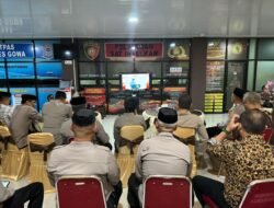 Polres Gowa Ikuti Do’a Bersama Lintas Agama Melalui Zoom Meeting Dalam Rangka HUT Bhayangkara ke-78