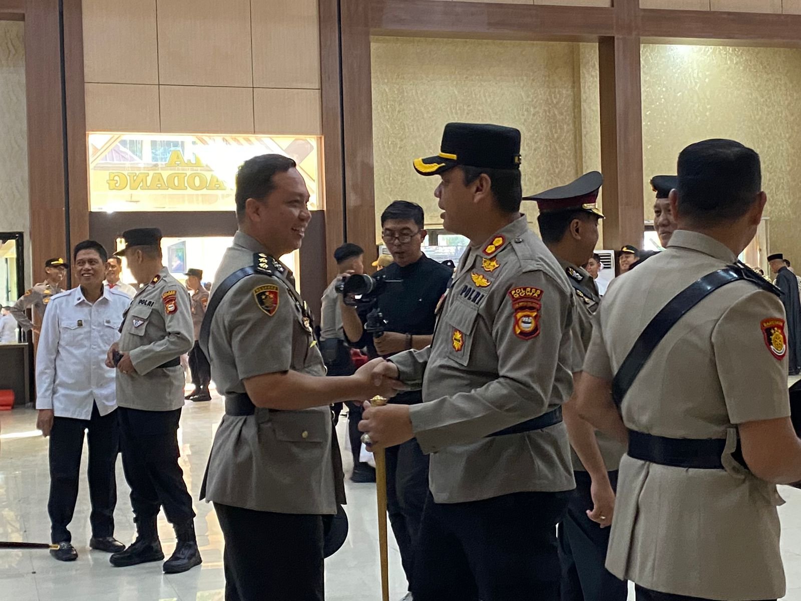 Kapolres Gowa Hadiri Sertijab Pejabat Utama dan Kapolres Jajaran Polda Sulsel