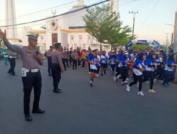 Memberikan rasa aman, Personil gabungan polres dan Polsek Somba Opu, PAM giat masyarakat.