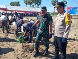 Kapolres Gowa Hadiri Program Ketahanan Pangan Lantamal VI di Desa Tamannyeleng