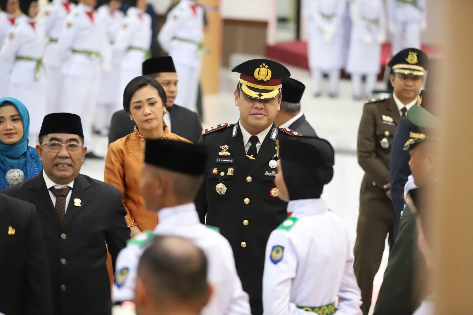 Jelang Upacara HUT RI Ke-79, Kapolres Gowa Hadiri Pengukuhan Paskibraka